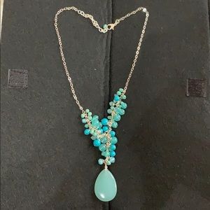 Light blue beads necklace